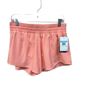 Nike Women's Coral Pink Athletic Running Shorts